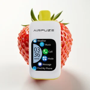 AirFuze Smart 30000 Puffs Disposable Pod Jordbær Banan Touch Skjerm Type-C - Online Store