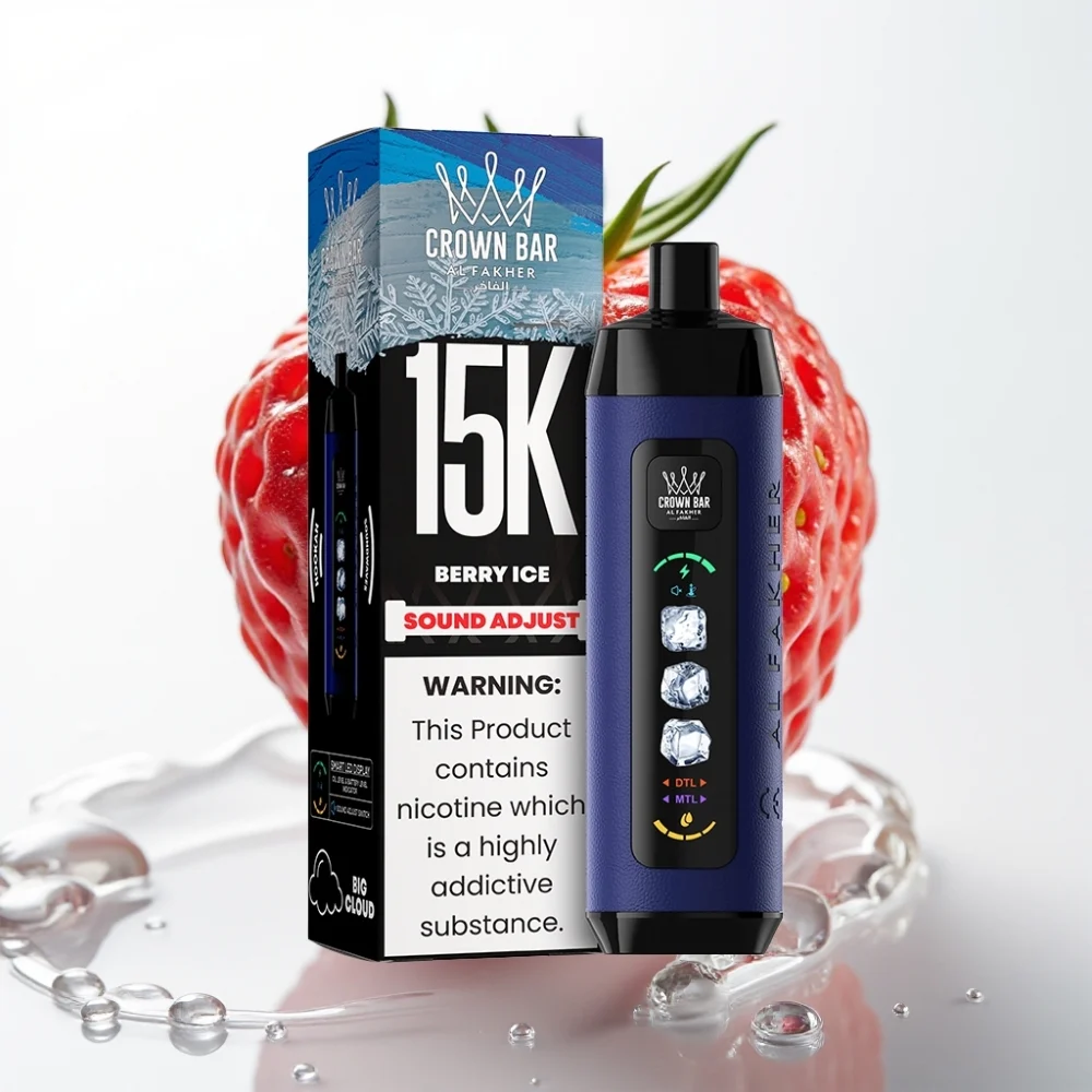 Al Fakher 15k Ice Adjust Clouds 15000puffs 22ml Bær Is - Online Store