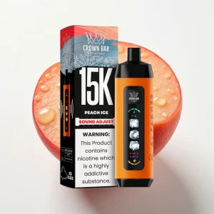 Al Fakher 15k Ice Juster Skyer Engangsdevice Fersken Is - Online Store