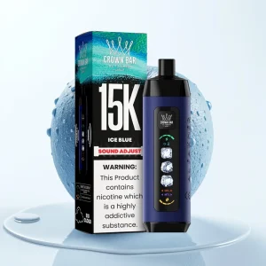 Al Fakher 15k Is Blå Juster Skyer Engangsdevice med 15000 puff og LED-skjerm - Online Store