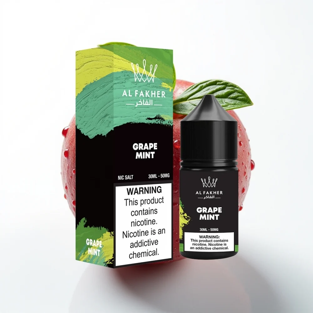 AL Fakher Nicotine Salt E-Liquid 30ml Druemynte 50MG Pod - Online Store