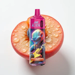 JNR Alien 10000 Puffs 850mAh RGB Fersken Blåbær - Online Store