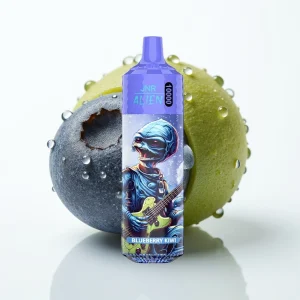 JNR Alien 10000 Puffs Blåbær Kiwi 850mAh Type-C RGB - Online Store