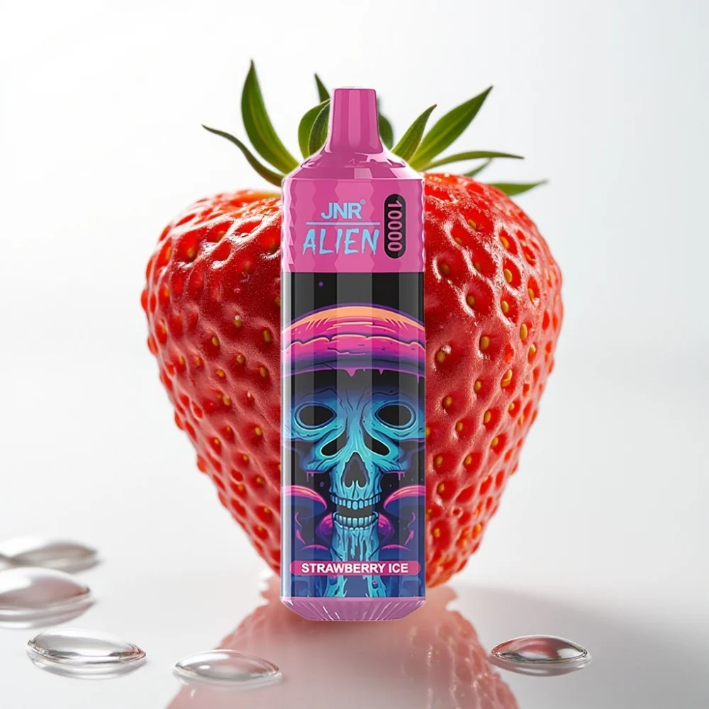 JNR Alien 10000 Puffs Jordbær Is 850mAh Type-C RGB - Online Store