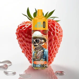 JNR Alien 10000 Puffs Jordbærsukkertøy Is 850mAh Type-C RGB - Online Store