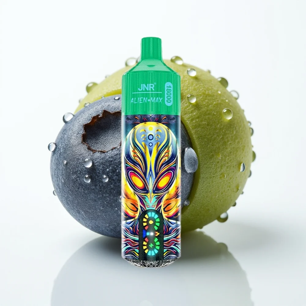 JNR Alien Max 18000 Puffs Blåbær Kiwi Dual Mesh LED Type-C - Online Store