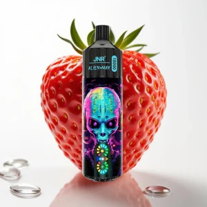 JNR Alien Max 18000 Puffs Dual Mesh Jordbær Hubba Bubba - Online Store