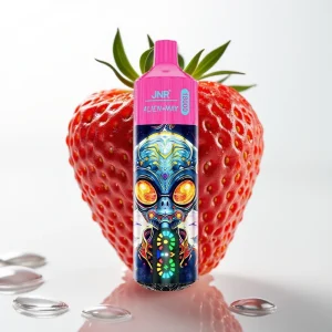 JNR Alien Max 18000 Puffs Dual Mesh Jordbær Is Type-C 28ml - Online Store