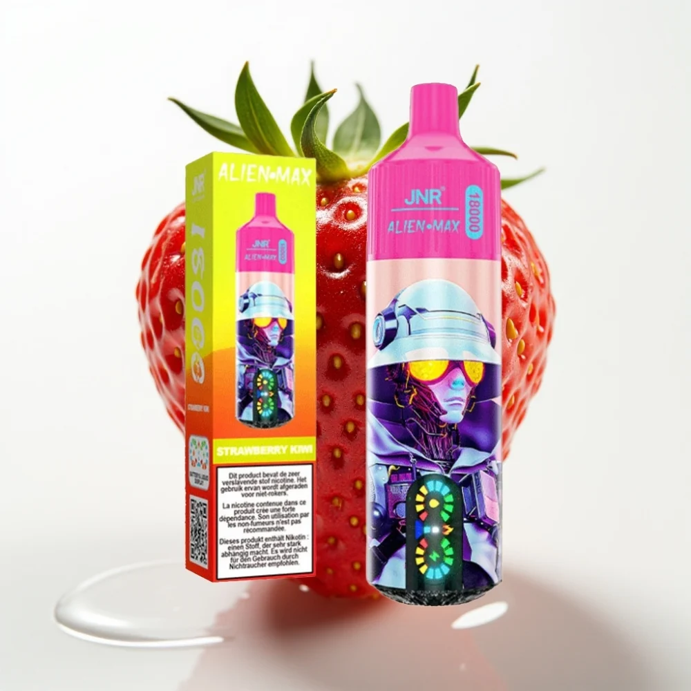 JNR Alien Max 18000 Puffs Dual Mesh Jordbær Kiwi - Online Store - Image 2
