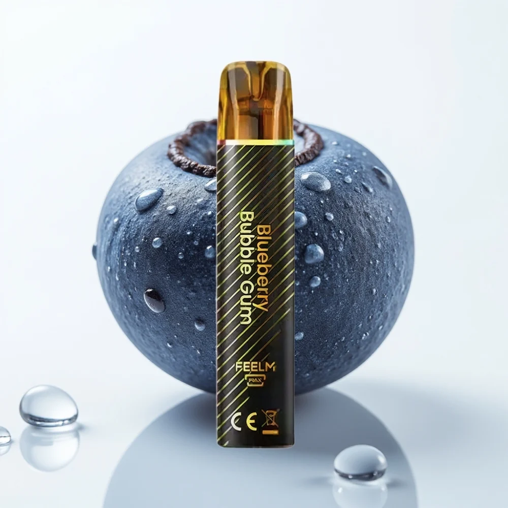 JNR Black&Golden 800 Puffs Blåbærtuggummi TPD - Online Store