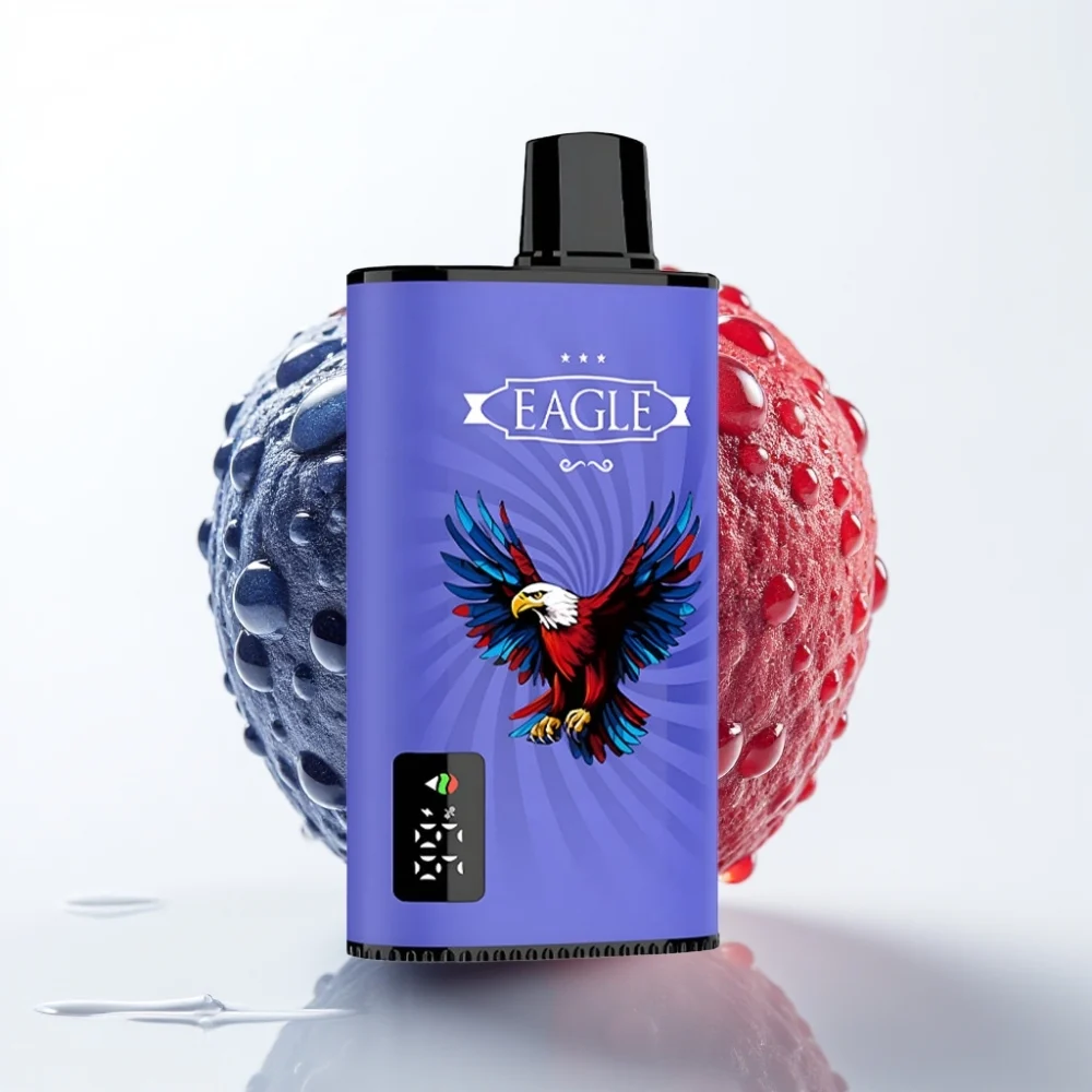 JNR EAGLE Smart 23000 Puffs Blå Bringebær Digital Skjerm 1.0ohm Mesh - Online Store