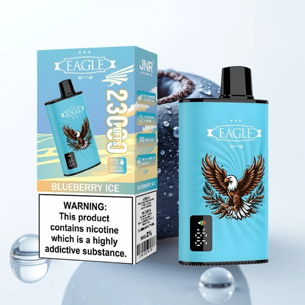 JNR EAGLE Smart 23000 Puffs Blåbær Is Digital Skjerm 1.0ohm Mesh - Online Store - Image 2