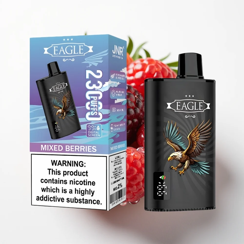 JNR EAGLE Smart 23000 Puffs Digital Skjerm Blandede Bær - Online Store - Image 2