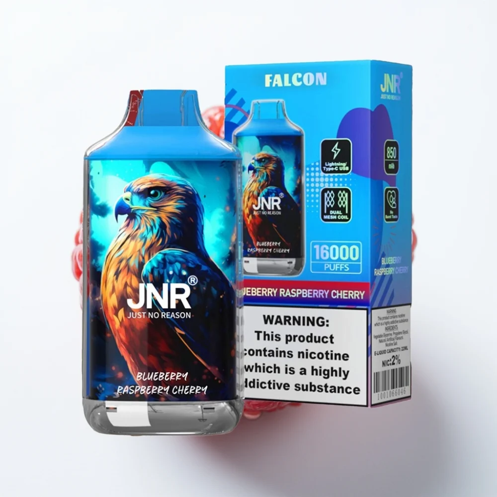 JNR Falcon 16000 Puffs Blåbær Bringebær Kirsebær 22ml Type-C - Online Store - Image 2