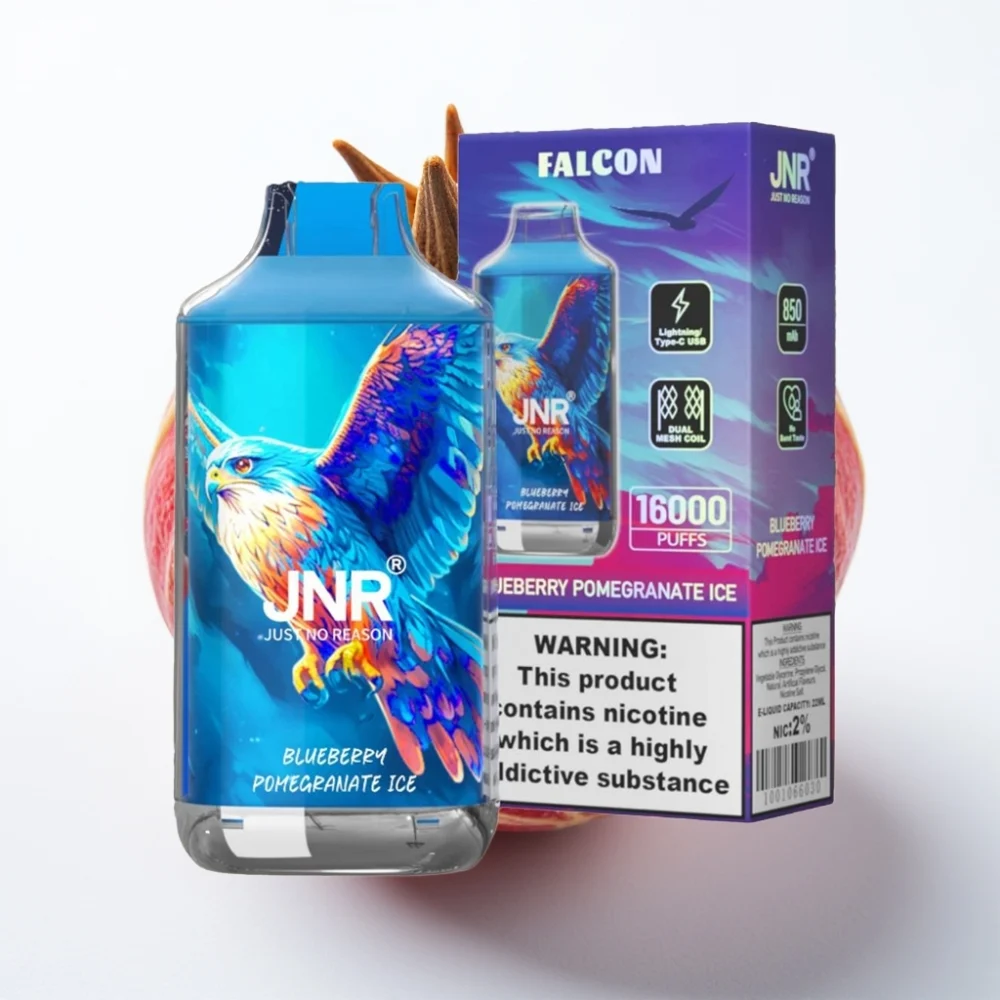 JNR Falcon 16000 Puffs Blåbær Granate Is 850mAh Type C - Online Store - Image 2