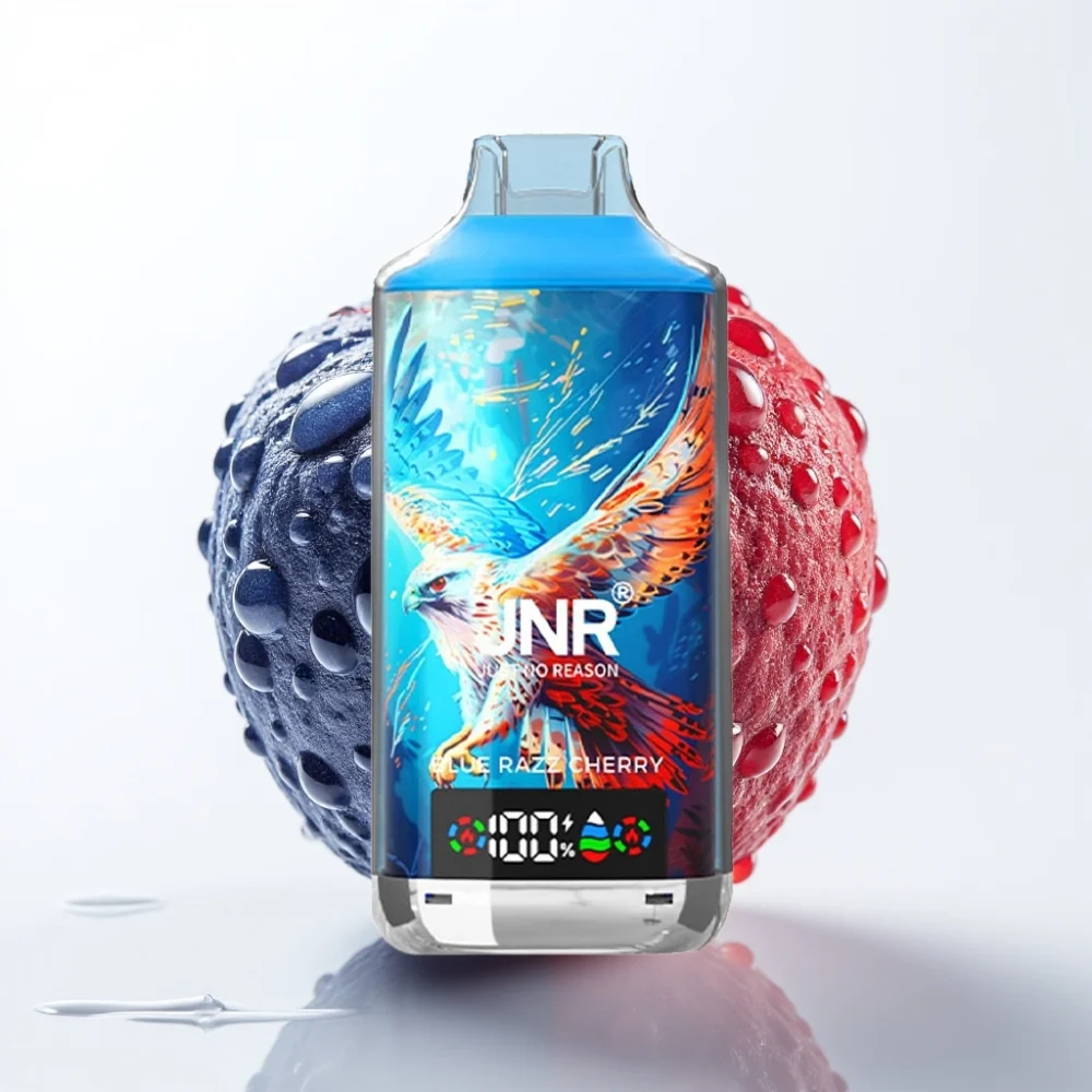 JNR Falcon X 18000 Puffs Blå Bringebær Dual Mesh Type-C - Online Store