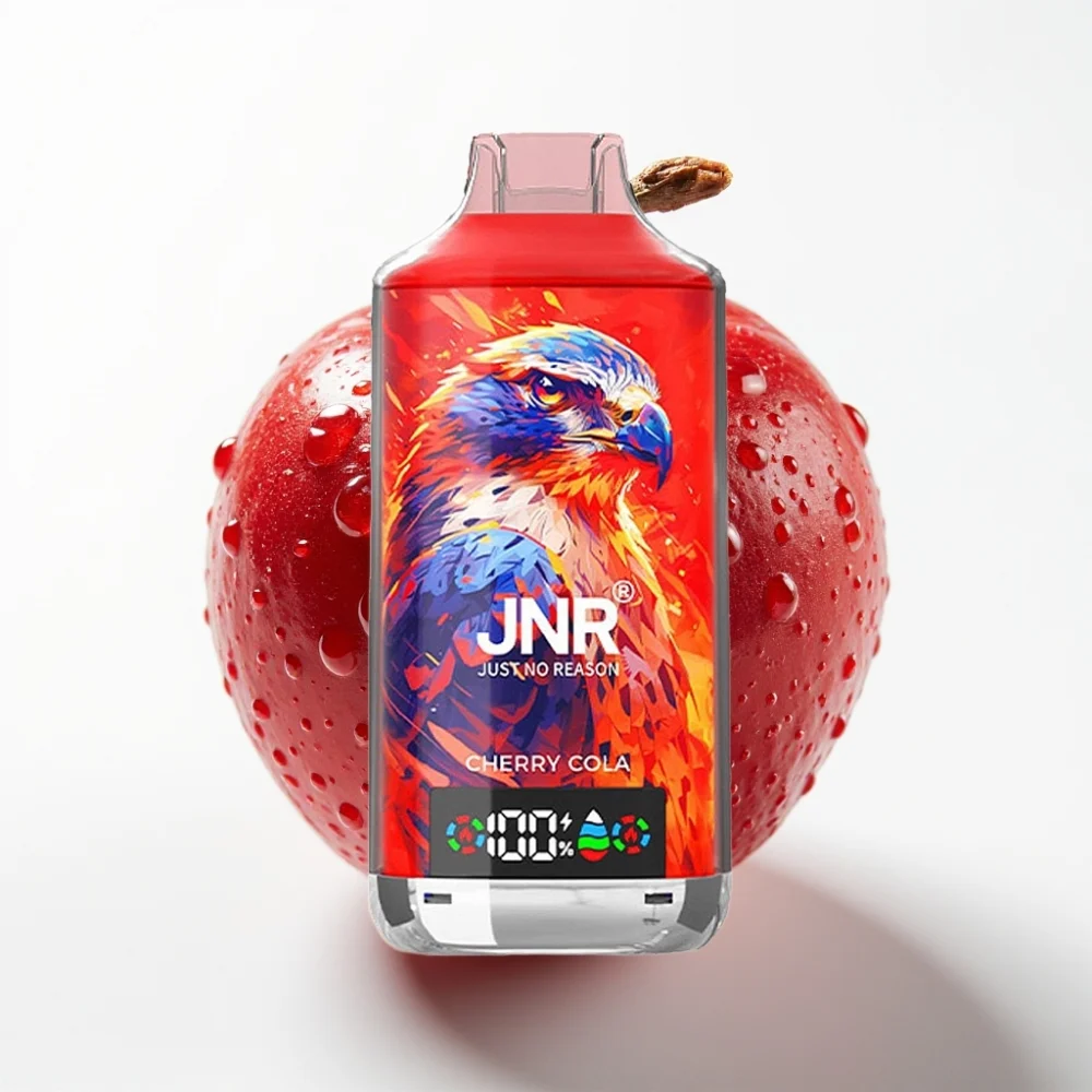 JNR Falcon X 18000 Puffs Kirsebær 24ml Dual Mesh Digital Type-C - Online Store