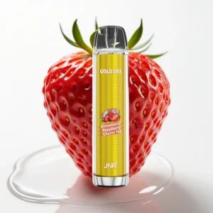 JNR Gold380 6000 Puffs Jordbær Bringebær 1500mAh 13ml - Online Store