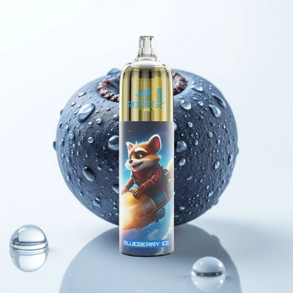 JNR Rocket-X 12400 Puffs Justerbar Luftstrøm Blåbær Is Mesh Coil - Online Store - Image 2