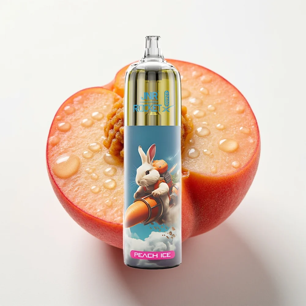 JNR Rocket-X 12400 Puffs Justerbar Luftstrøm Fersken Is - Online Store