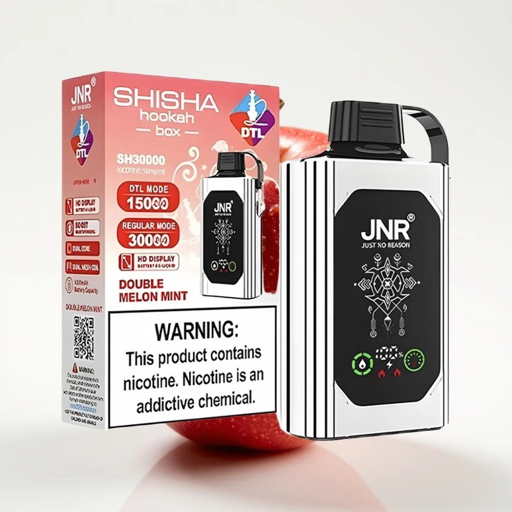 JNR Shisha Hookah Box 20500 Puffs 25ml Dobbel Eple Type-C - Online Store - Image 2