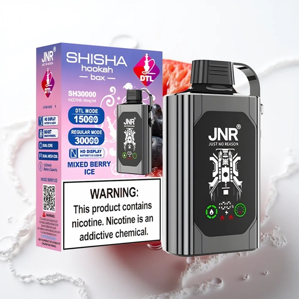 JNR Shisha Hookah Box 20500 Puffs HD Display Mixed Berry Is - Online Store - Image 2