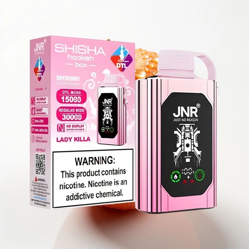 JNR Shisha Hookah Box 20500 Puffs HD Skjerm Type-C Ladning Lady Killa - Online Store - Image 2