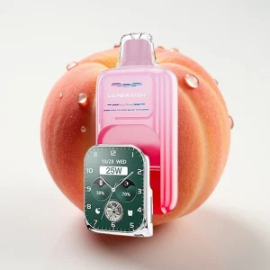 JNR VapeWatch 30000 Puffs 19mL Georgia Fersken Dual Mesh Coil Type-C - Online Store