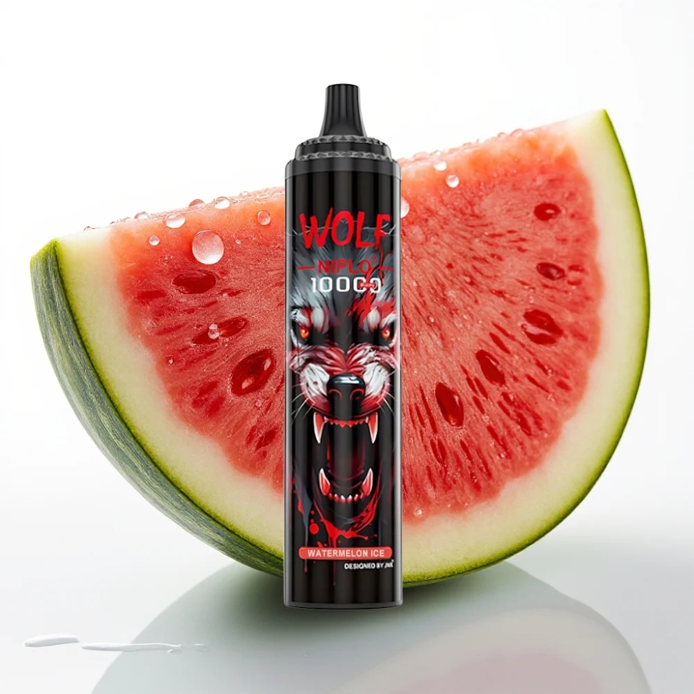 JNR Wolf Niplo 10000 Puffs 20ml Vannmelon Is - Online Store