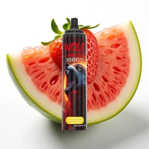 JNR Wolf Niplo 10000 Puffs Jordbær Vannmelon Lemonade 20ml 5% - Online Store