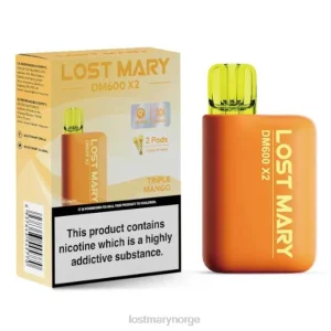 LOST MARY Flavours - lost mary dm600 x2 engangsvape trippel mango RB2V199 - Online Store