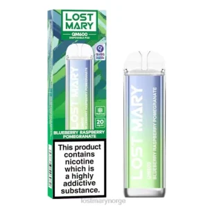 LOST MARY Flavours - tapt mary qm600 engangsvape blåbær bringebær granateple RB2V159 - Online Store