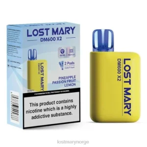 LOST MARY Online - lost mary dm600 x2 engangsvape ananas pasjonsfrukt sitron RB2V197 - Online Store