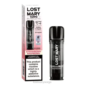 LOST MARY Online Store - lost mary tappo ferdigfylte belg - 20mg - 2pk jordbær bringebær RB2V178 - Online Store