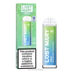 LOST MARY Vape Norge - tapt mary qm600 engangsvape blåbær fersken is RB2V161 - Online Store