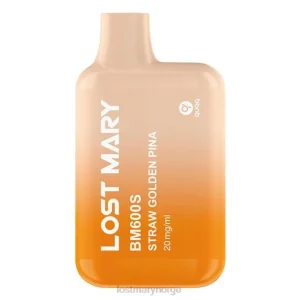LOST MARY Vape - tapt mary bm600s 20mg engangsvape halm gylden pina RB2V170 - Online Store