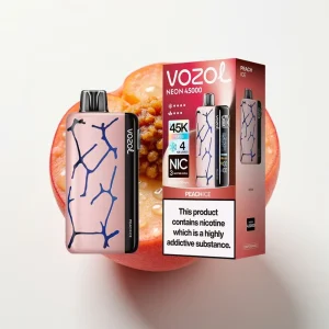 Vozol Neon 45K 45000 Puffs Isjusterbar Luftstrøm Fersken Is Disposable Vape - Online Store