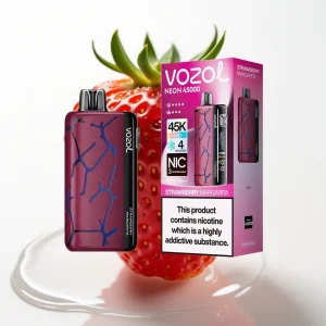 Vozol Neon 45K 45000 Puffs Isjusterbar Luftstrøm Jordbær Margarita Engangsdamp - Online Store