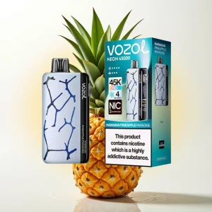 Vozol Neon 45K 45000 Puffs Justerbar Is og Luftstrøm 20ml Hawaii Ananas Paradis - Online Store