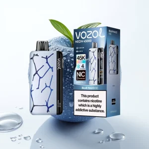 Vozol Neon 45K 45000 Puffs Justerbar Is og Luftstrøm Disposable Vape Blå Bringebær Is - Online Store
